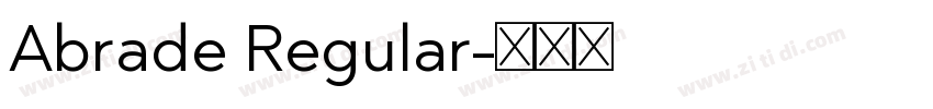 Abrade Regular字体转换